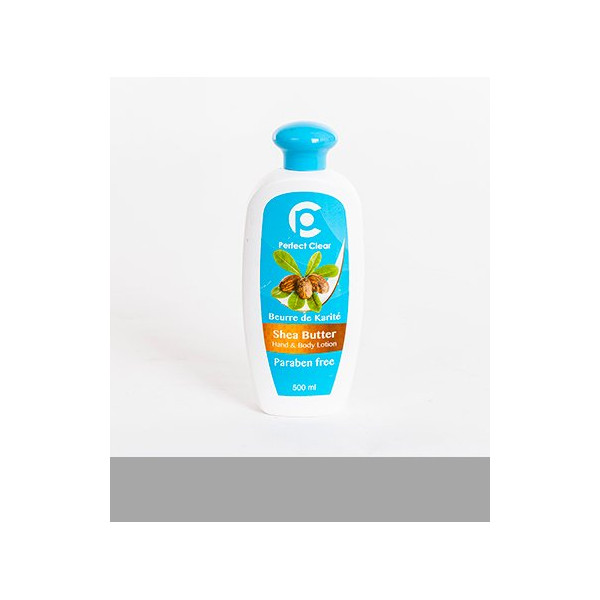 Perfect Clear Shea Butter Hand and Body Lotion, Paraben Free 500ml
